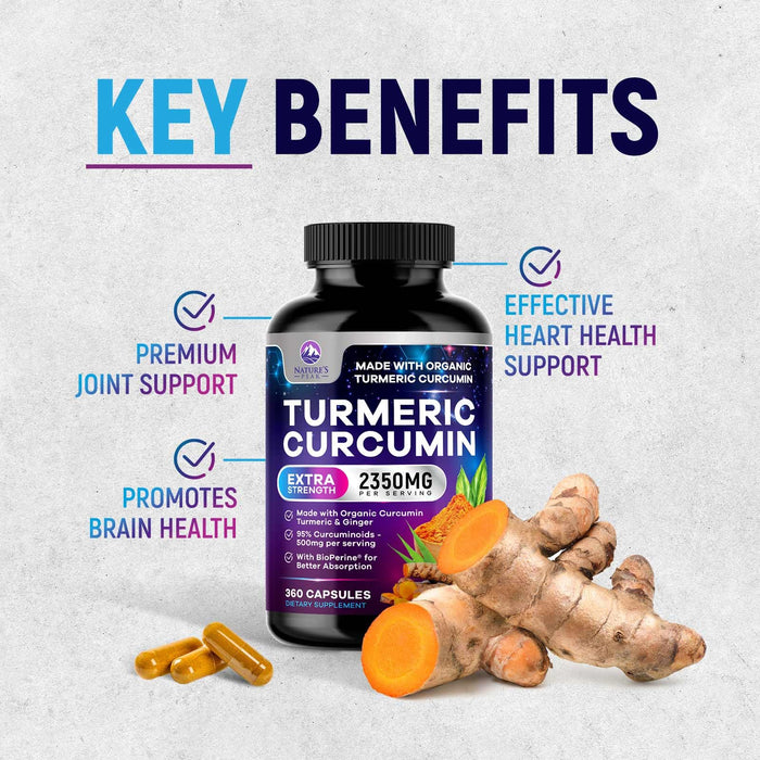Turmeric Curcumin 2350mg – 360 Capsules
