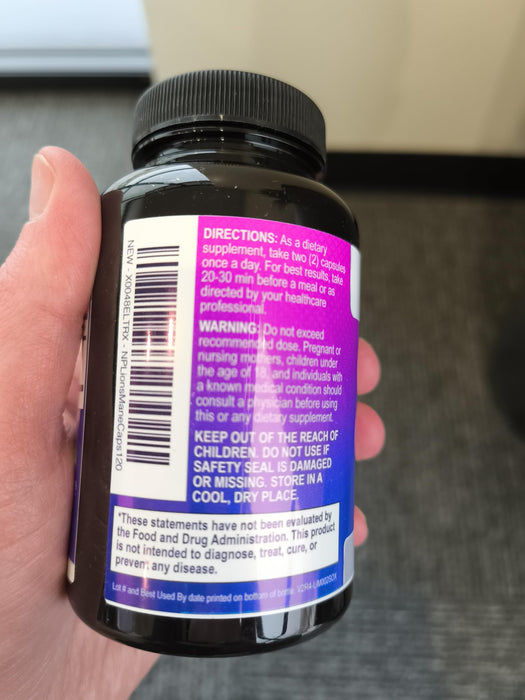 Lions Mane Supplement Mushroom Capsules 10,000mg, Lions Mane Mushroom Supplement Capsules for Memory and Focus Support, Brain, Immune Health Support, Non-GMO Lionâ€™s Mane Powder Extract - 120 Count