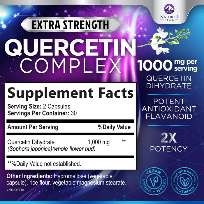Quercetin with Bromelain 1000mg – 60 Count