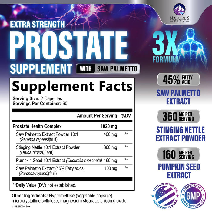 Mens Prostate Support Formula - 120 Capsules