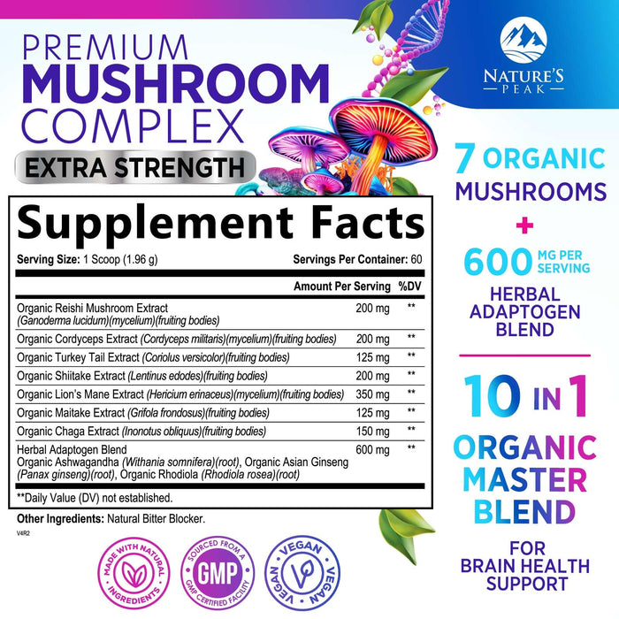 Mushroom Powder – 60 Servings