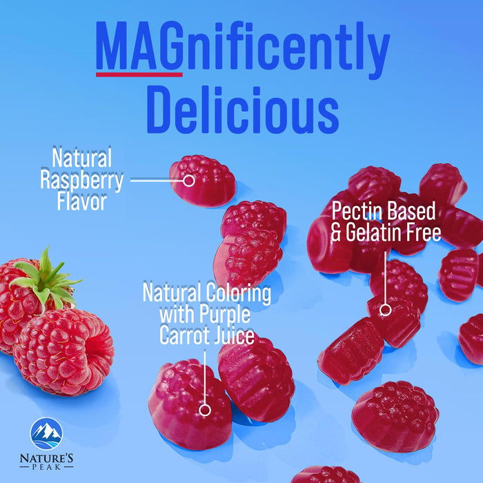 Magnesium Gummy - High Absorption Magnesium Citrate Supplement for Stress Support for Adults & Kids - Calm Magnesium Gummies Dietary Supplements - Bone Support & Heart Support