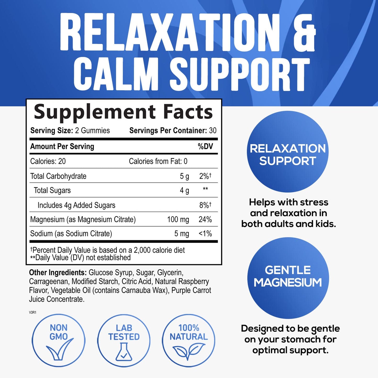 Magnesium Gummy - High Absorption Magnesium Citrate Supplement for Stress Support for Adults & Kids - Calm Magnesium Gummies Dietary Supplements - Bone Support & Heart Support